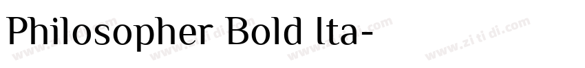 Philosopher Bold Ita字体转换